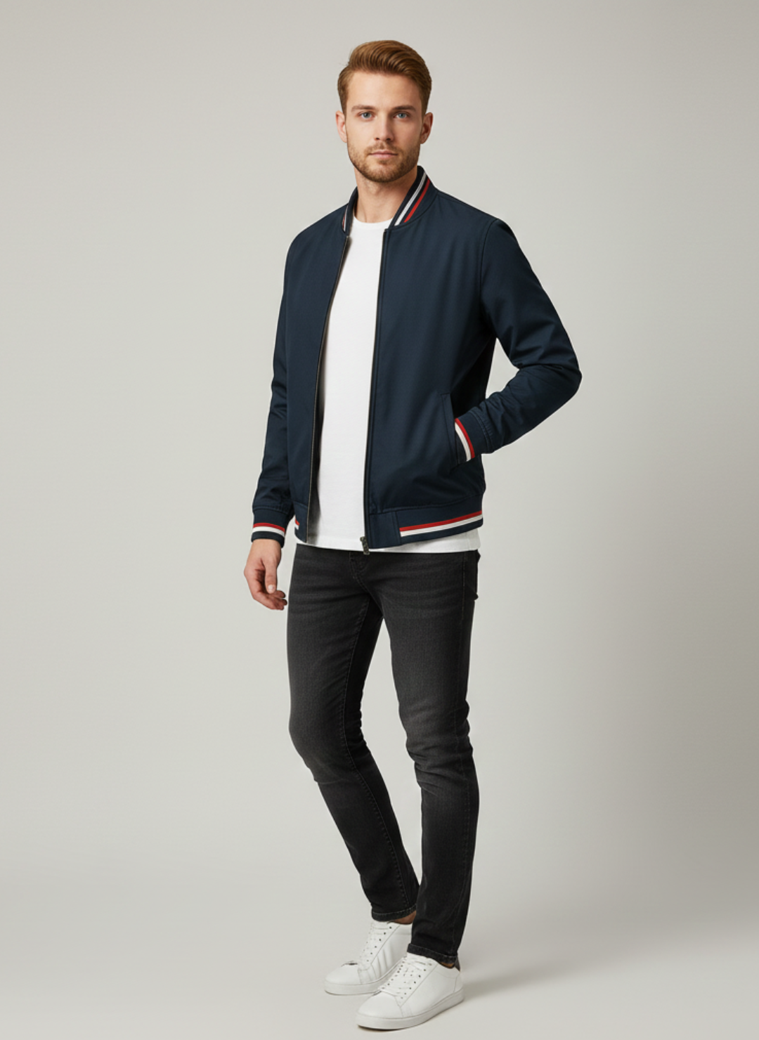 Ethan | Men's Jacket | Lightweight Bomber Jacket | Stylish Streetwear