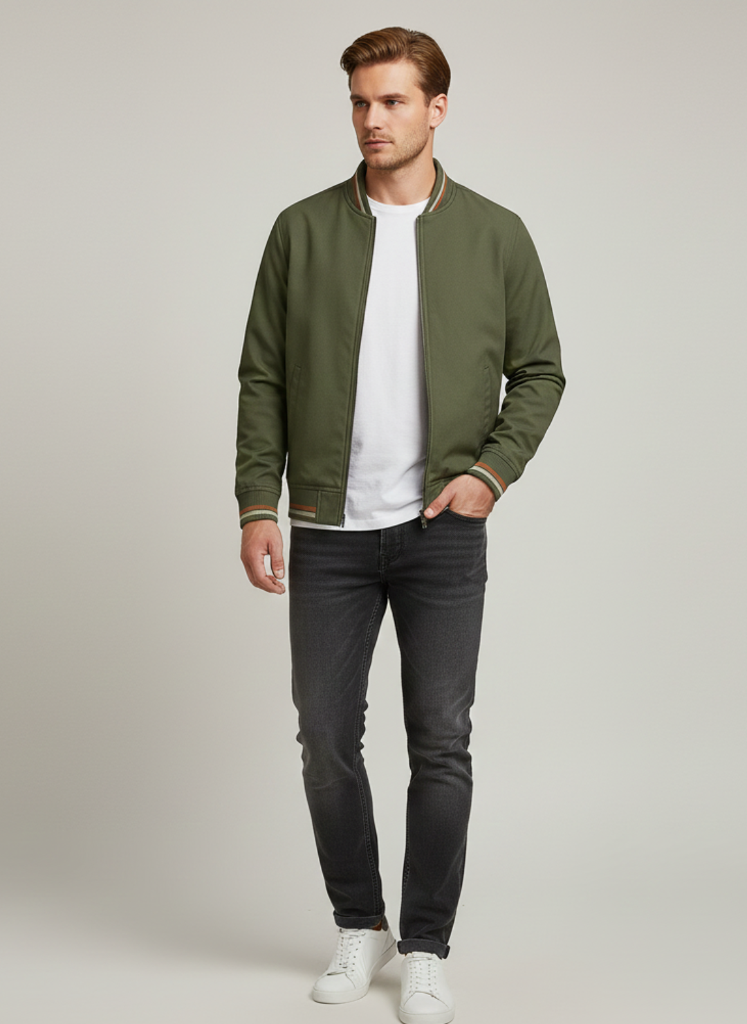 Ethan | Men's Jacket | Lightweight Bomber Jacket | Stylish Streetwear