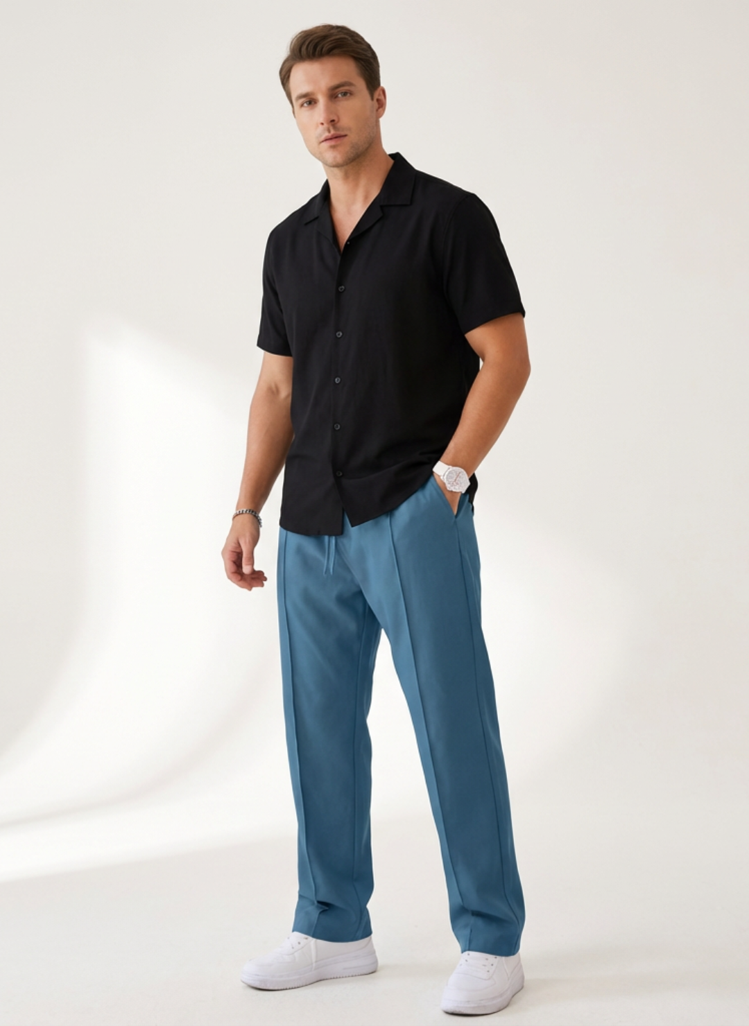 Charlie | Loose-Fit Trousers | Straight-Leg Pants | Adjustable Waist