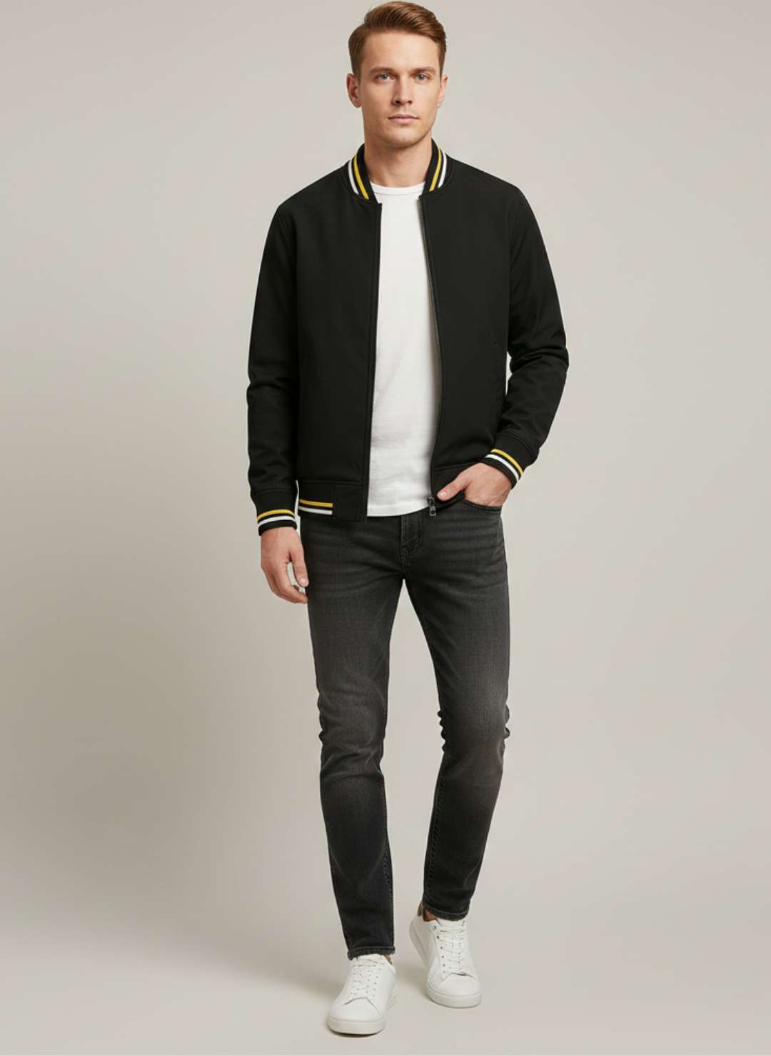 Ethan | Men's Jacket | Lightweight Bomber Jacket | Stylish Streetwear