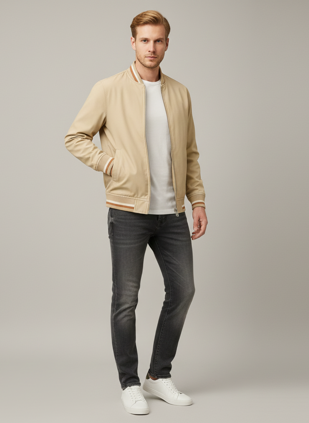 Ethan | Men's Jacket | Lightweight Bomber Jacket | Stylish Streetwear